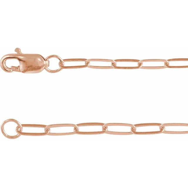 2.1 mm Paperclip-Style Chain