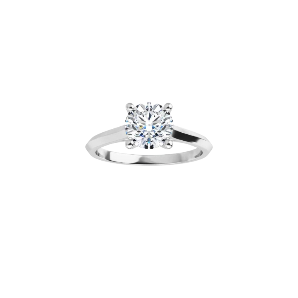 Knife-Edge Solitaire Engagement Ring Setting