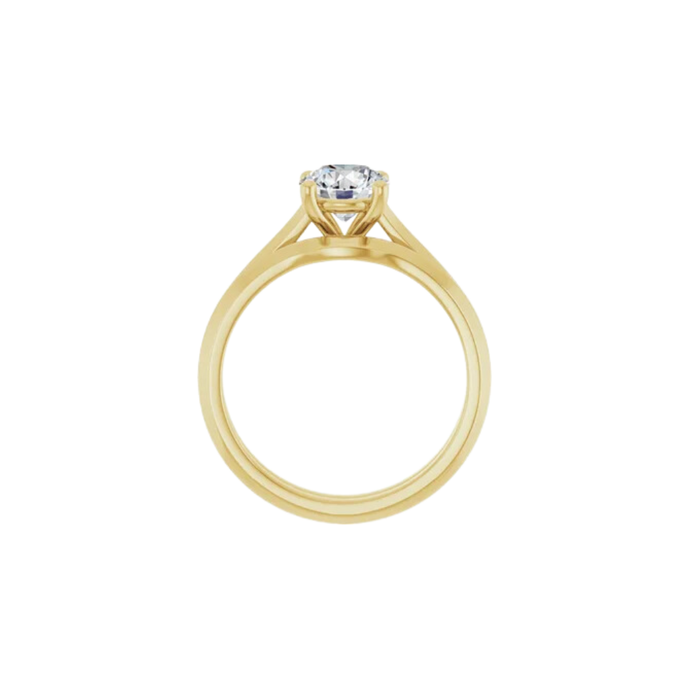 Knife-Edge Solitaire Engagement Ring Setting