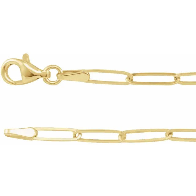 2.6 mm Paperclip-Style Chain