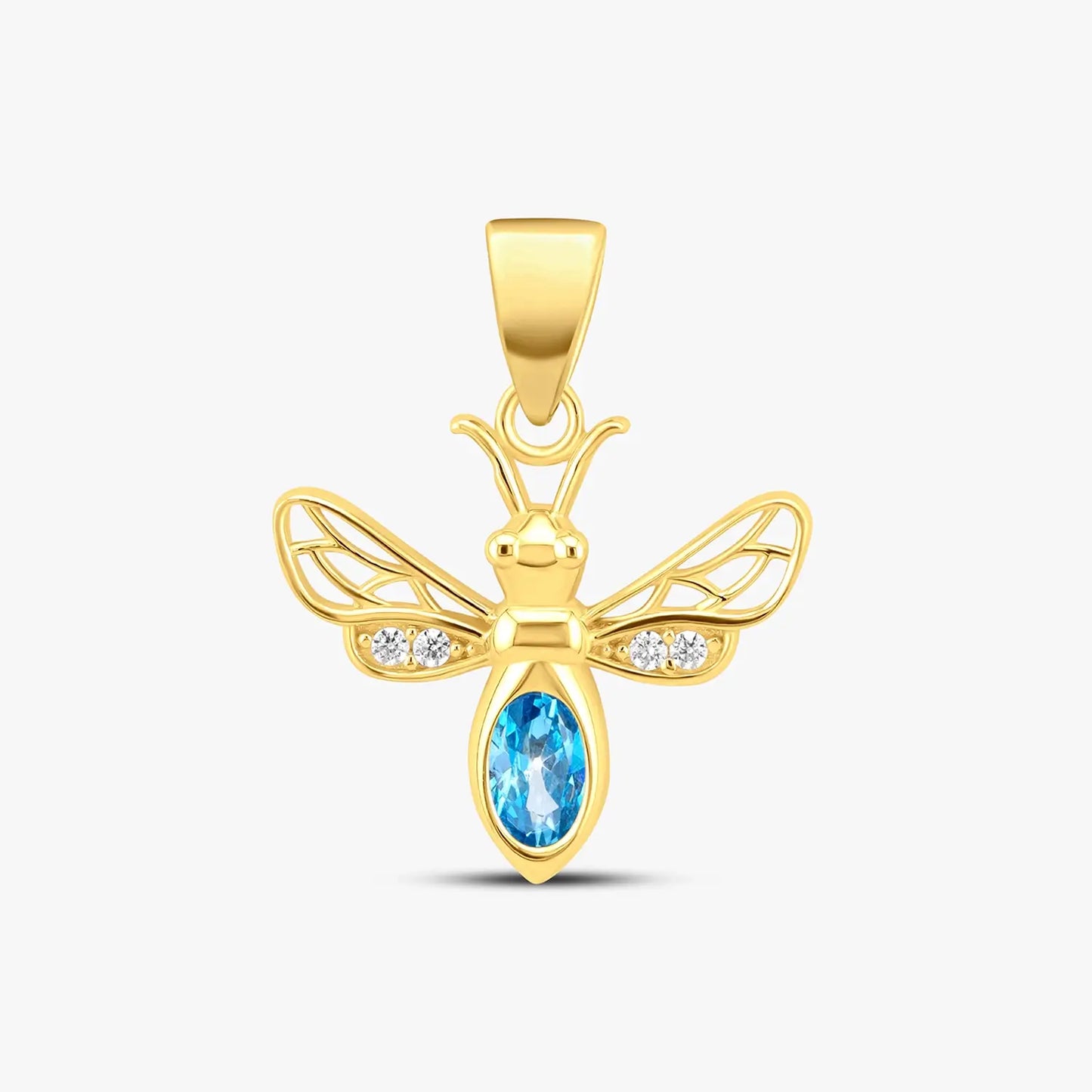 Golden Flight Topaz Pendant