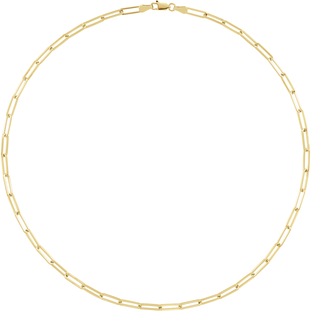 3.85 mm Paperclip-Style Chain