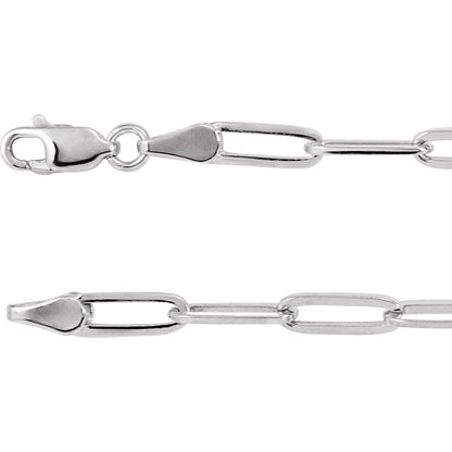 3.85 mm Paperclip-Style Chain