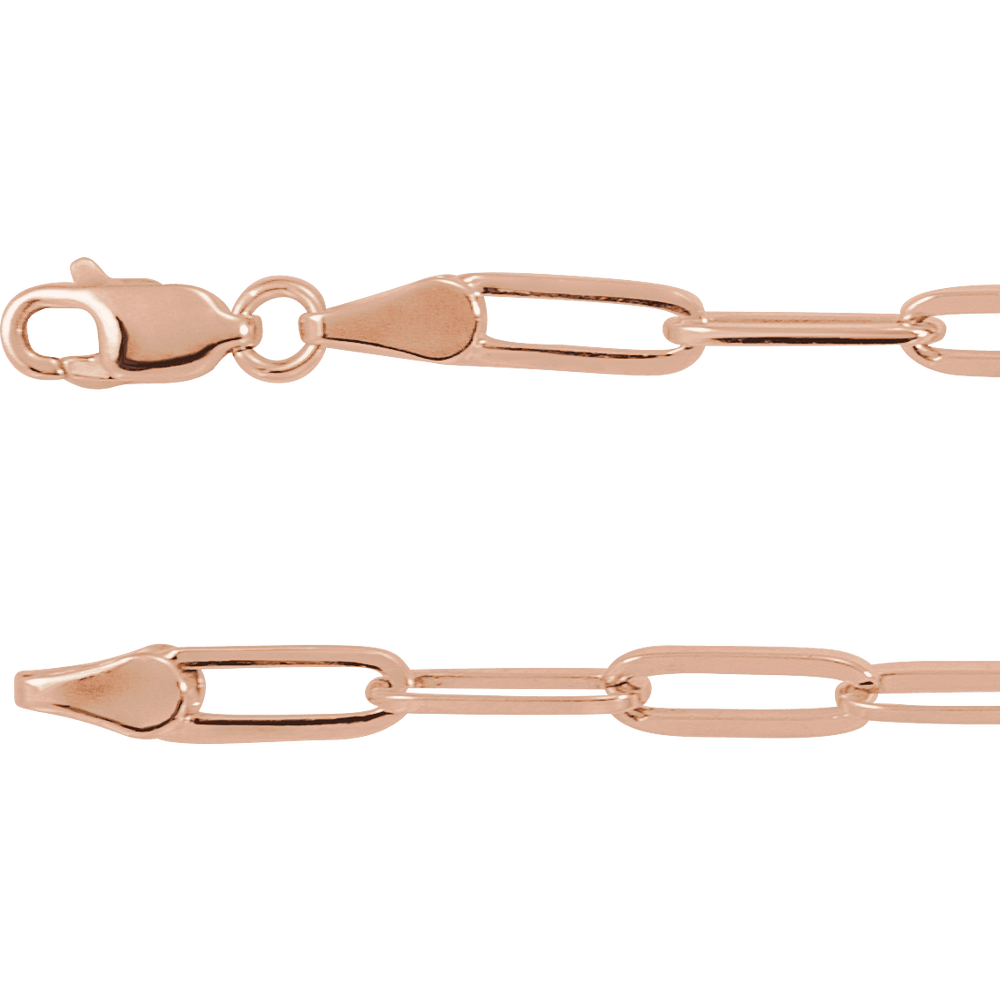 3.85 mm Paperclip-Style Chain