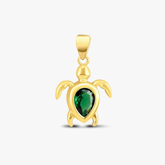 Turtle Treasure Emerald Pendant